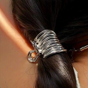 SPRING CLAW CLIP in Silver